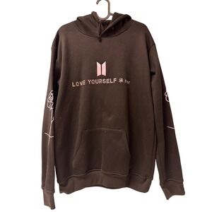 BTS Love Yourself V 95 Black Hoodie Sweatshirt Kpop Bangtan Pullover